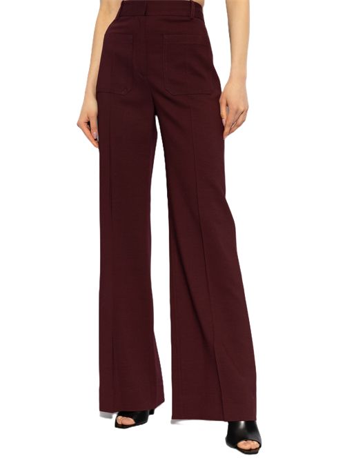 Victoria Beckham Pantaloni completo con tasche porto Victoria Beckham | 1225WTR005115I9104 PORT